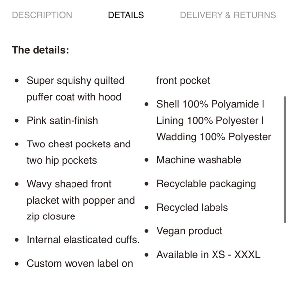 Lazy Oaf Wavy Longline Puffer L - Picture 4 of 8